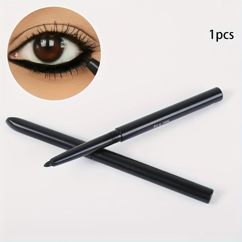 Waterproof & Sweat-Proof Black Eyeliner Pencil - Long-Lasting, Smudge-Proof for Bold Eye Makeup, Perfect Gift Idea