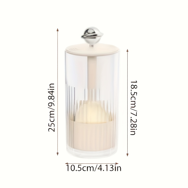 transparent   lift makeup brush holder suitable for 5 family   dustproof vanity cosmetic storage box automatic lifting eyebrow pencil and brush bucket high end organizer advanced texture desktop   lift storage container with lid Product details 2
