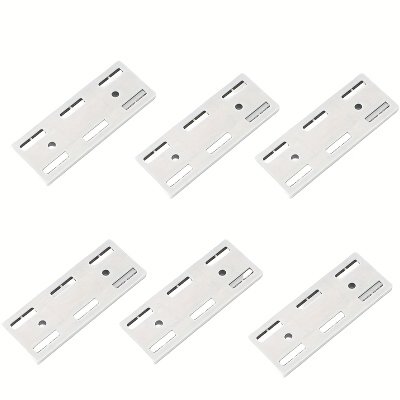 TEMU 6pcs No-drill Adhesive Cable Clips & Organizer - Wall-mounted Durable Plastic Cord Ties With Strong Adhesive Strips, Suitable For Power Outlets,