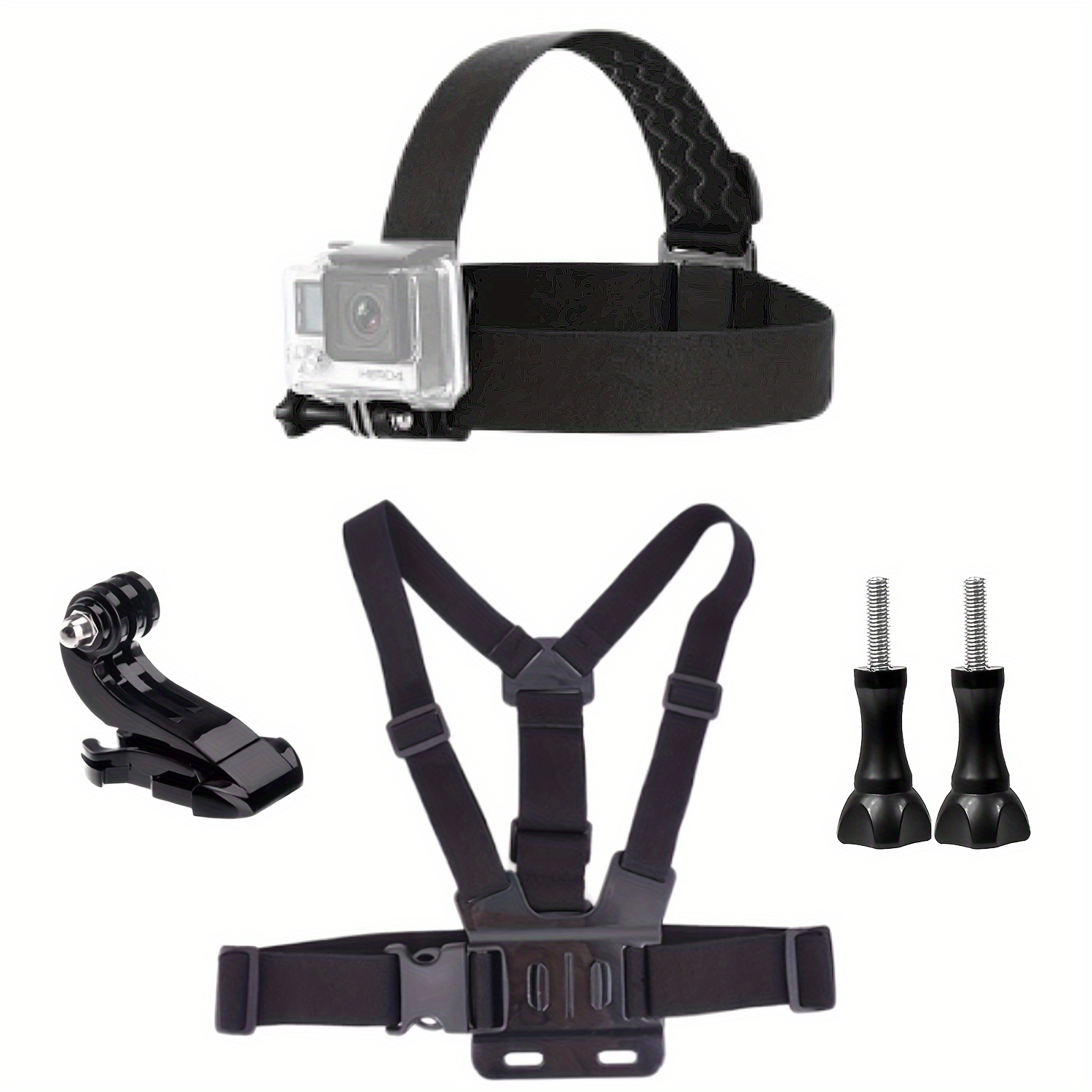 Chest Harness And Head Strap For Action Cameras, Compatible With Hero Models 12 Through 4, As Well As And