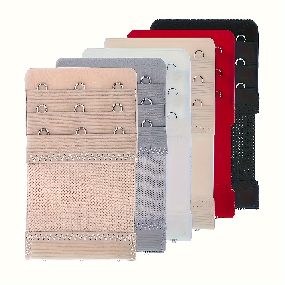 6pcs 3 Hooks Bra Strap Extenders, Comfortable Adjustable Bra Band , Women's Lingerie & Underwear Additions