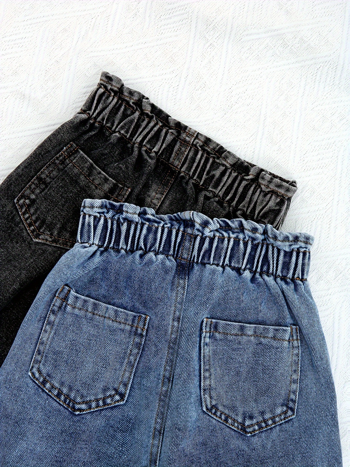 Girls' Denim Two-Piece Set for Stylish Outfits
