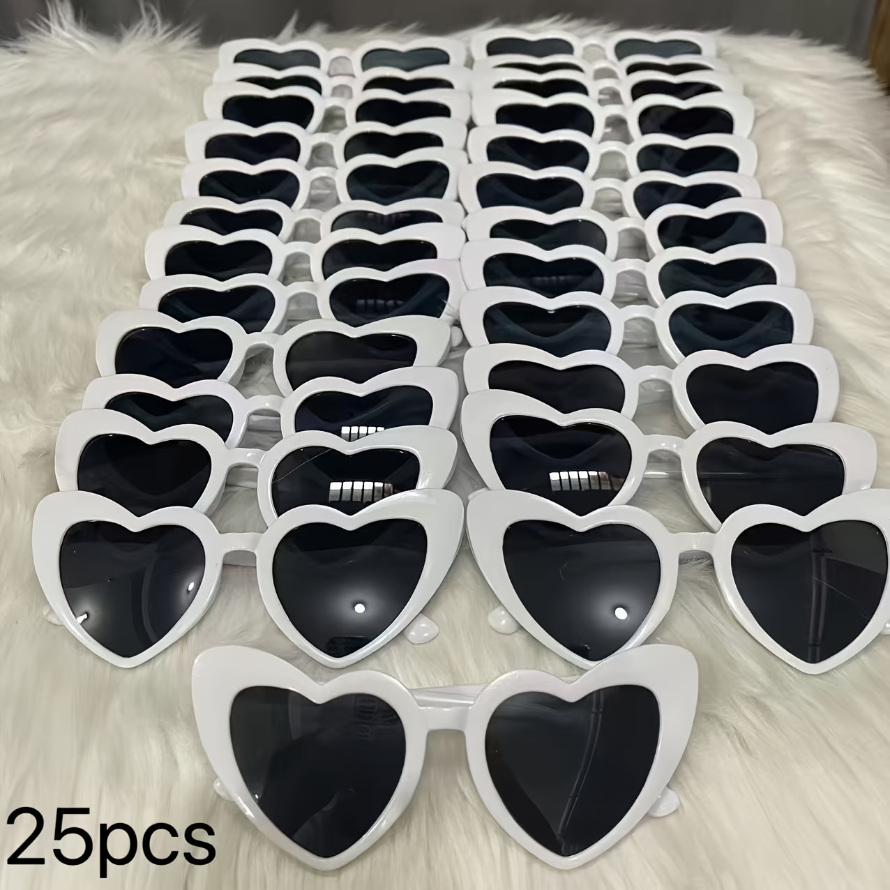 Valentinstag Herz-Stirnband & Herz-Sonnenbrille Set – Rosa, Funkelnd Für Partys & Fotos