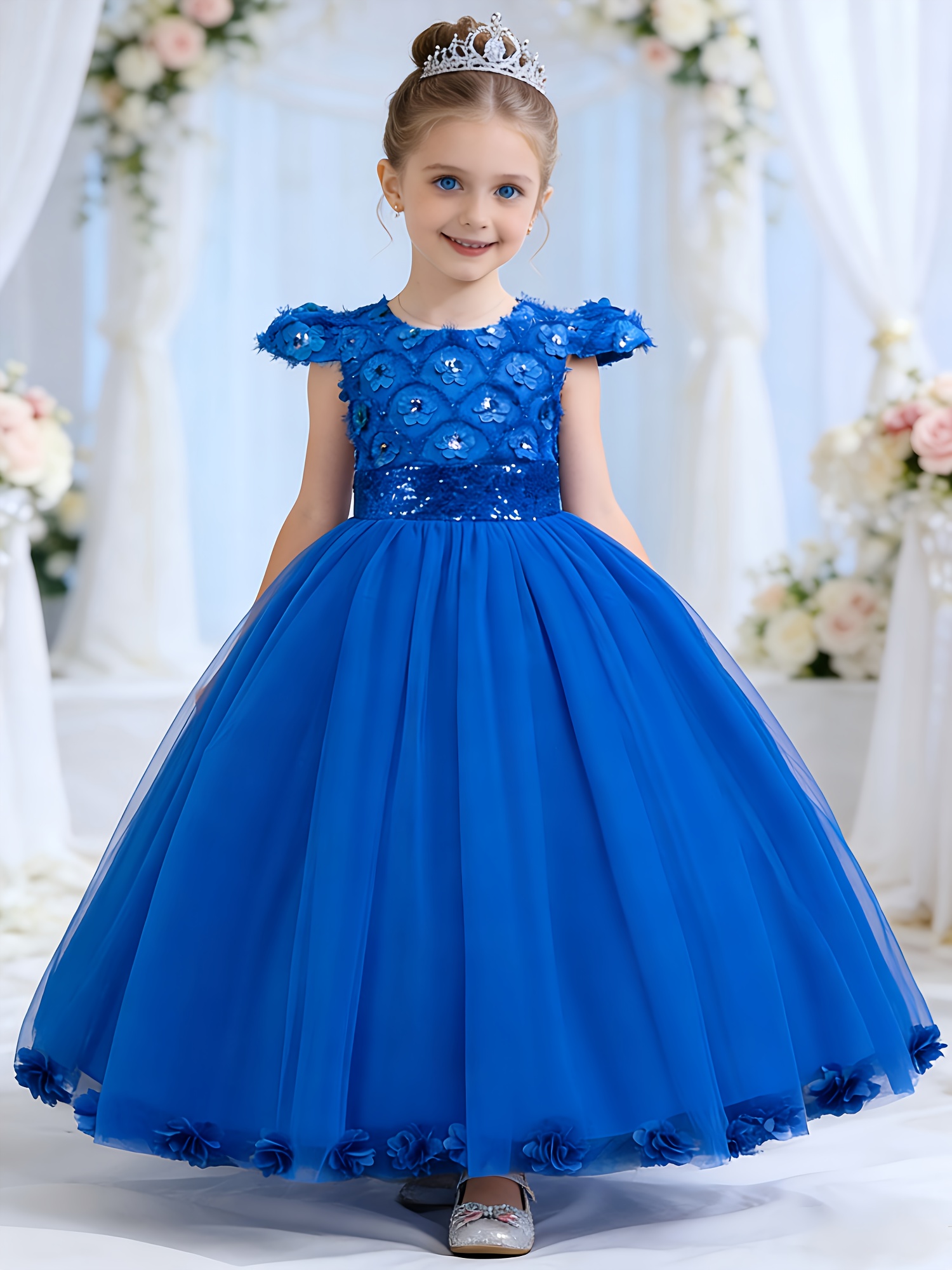 childrens girls birthday dresses childrens formal party - Temu Oman