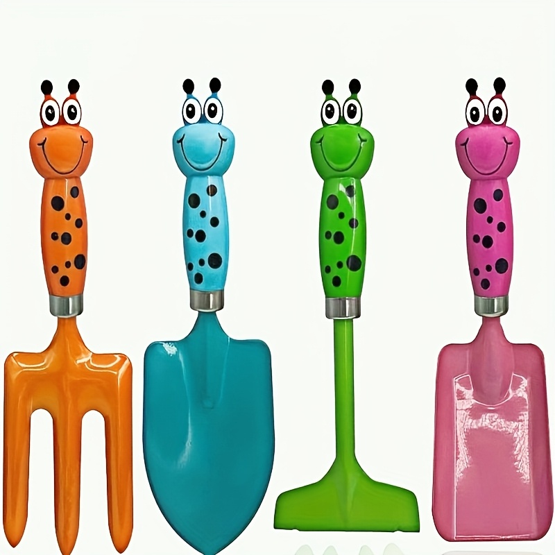 Image of Set Of 4pcs Gardening Tools, Including Outdoor Shovels, Metal Hand Shovels For Flower Pots, And A Set Of Vegetable Planting Tools. A For Trimming Flowers In