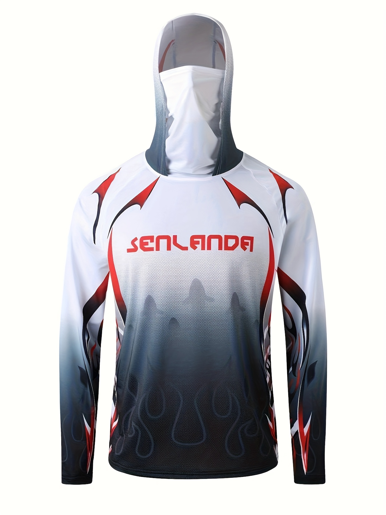 sweat à capuche de protection solaire pour homme avec cache-cou