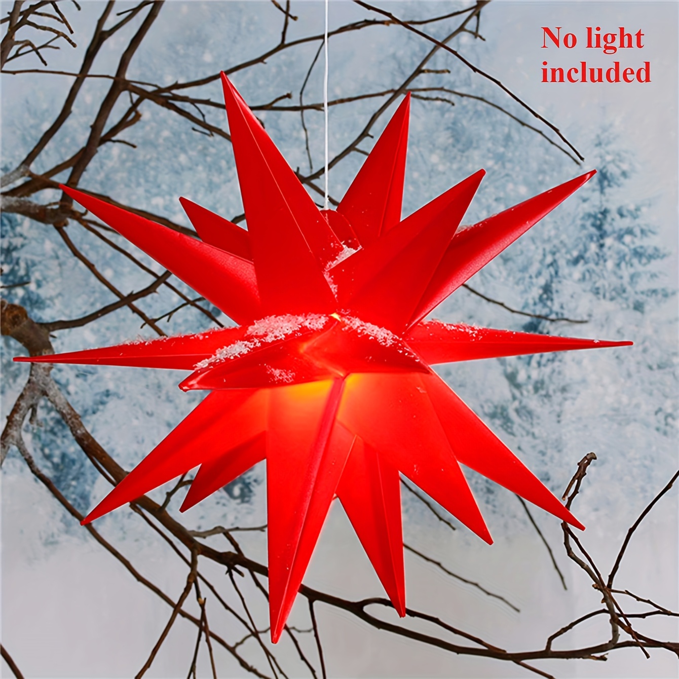 Image of Christmas Tree Topper Star Ornament, Festive Decoration For Indoor And Outdoor Use - Parties, Gardens, Bedrooms, And Multi-seasonal Gifts