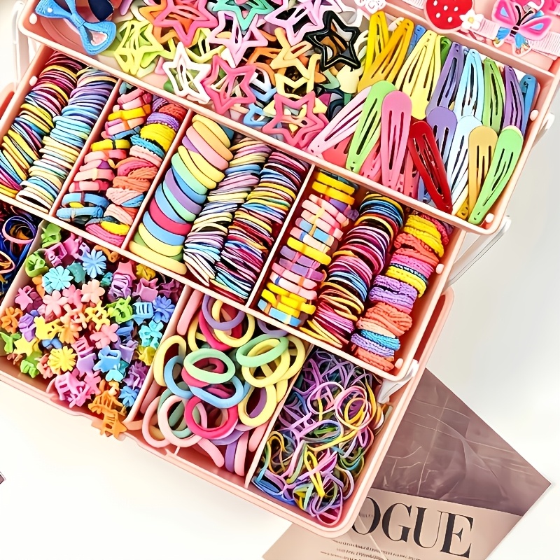 845pcs Random Cartoon Hair Accessories Set