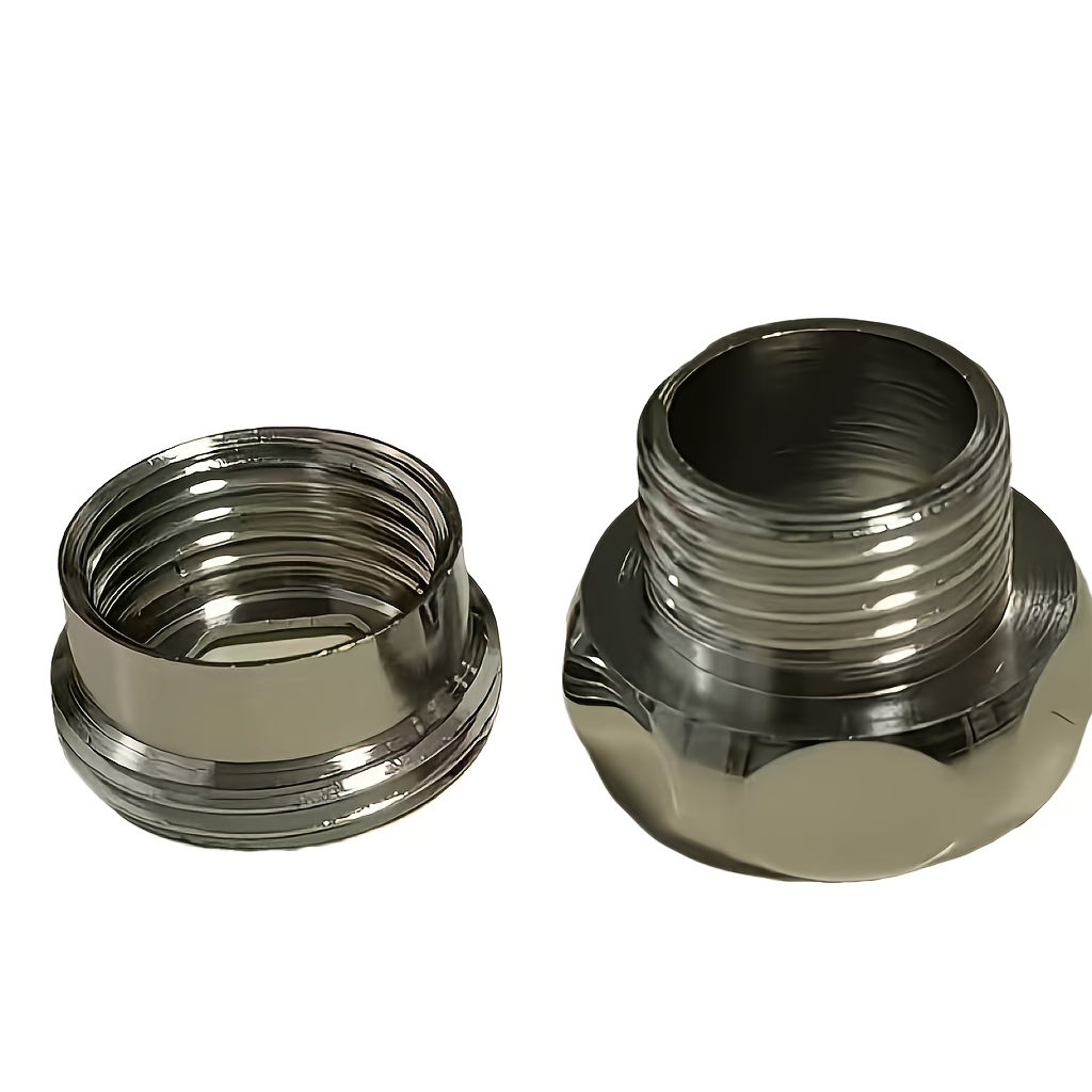 TEMU 2pcs Faucet Adapters, Male G1/2 To Female G3/ Faucet Adapters, Male G3/4 To Female G1/2 Adapter Set For Sink Faucets