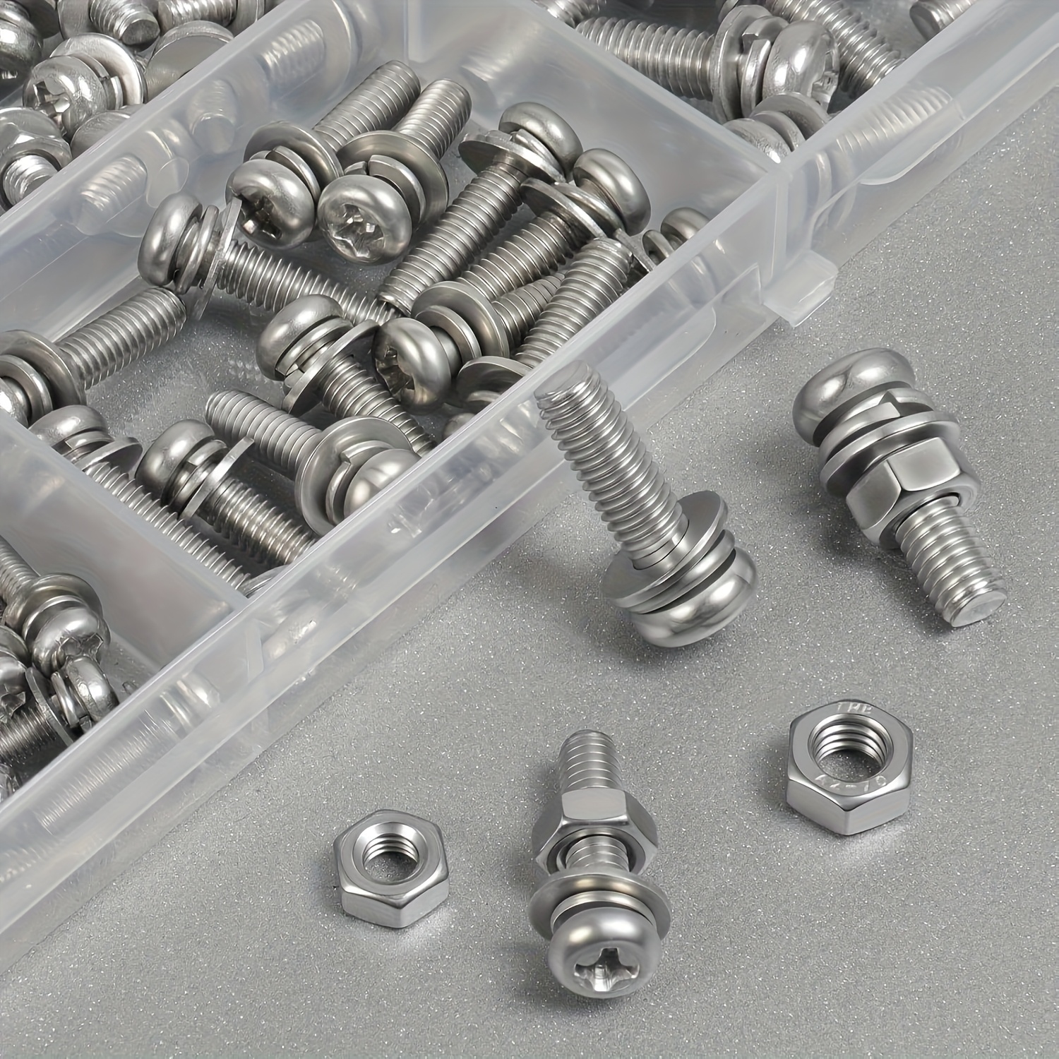 Juego de 320 piezas de tuercas y tornillos hexagonales métricos - M2, M2.5, M3, M4, M5, kit de herramientas de acero al carbono para proyectos de bricolaje, construcción y reparación, hardware de construcción, tuercas hexagonales, sujetadores duraderos, destornillador