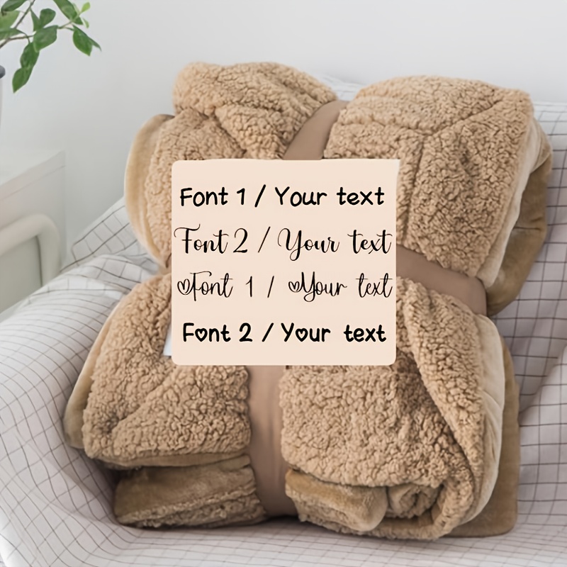 TEMU Dog Blanket - Cat Blanket- Personalised Dog Blanket - Puppy Blanket - Paw Print Blanket - Super Soft Pet Blanket - Embroidered Blanket