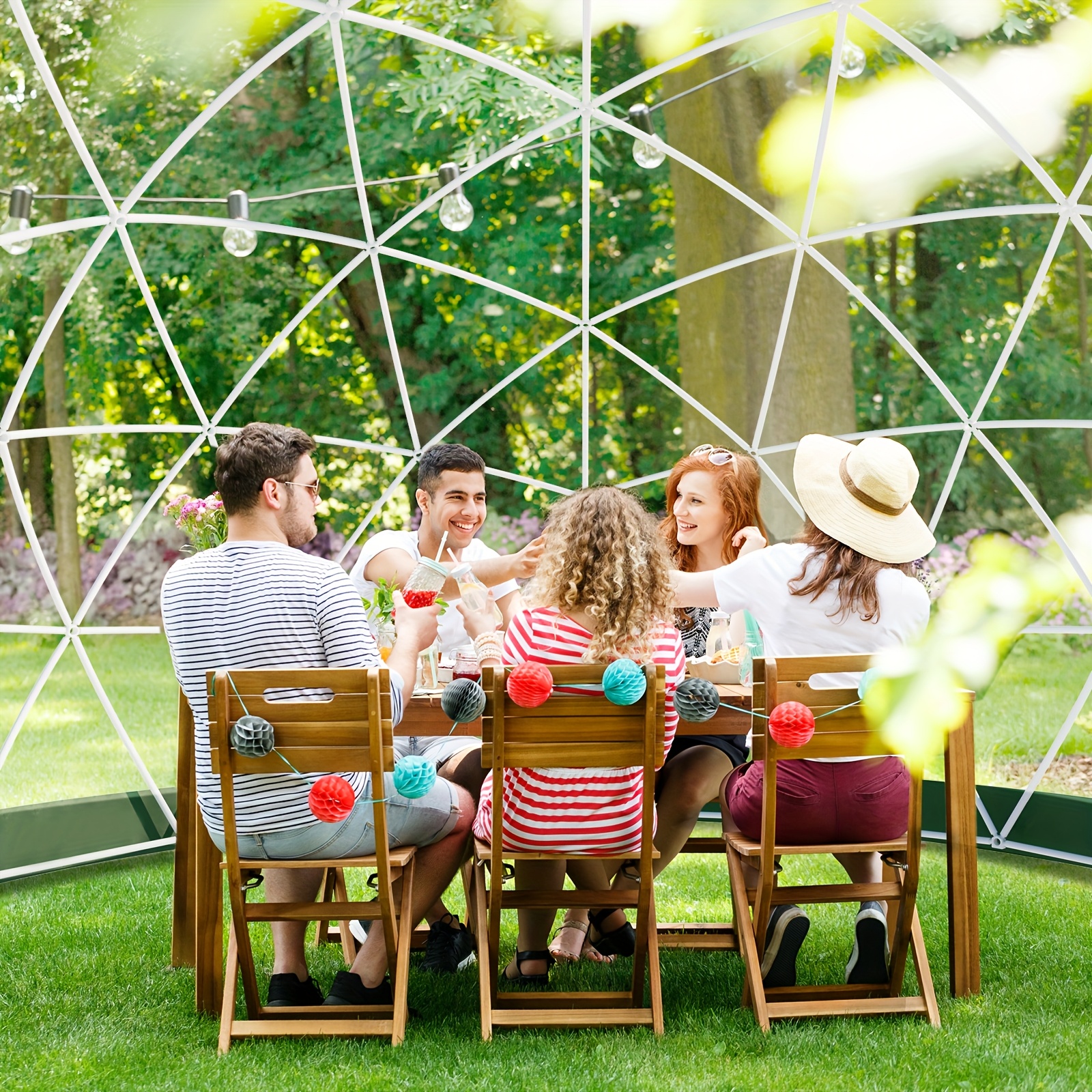 Pod Screened In Chair Tent Clear Garden Dome Bubble Tent Weather