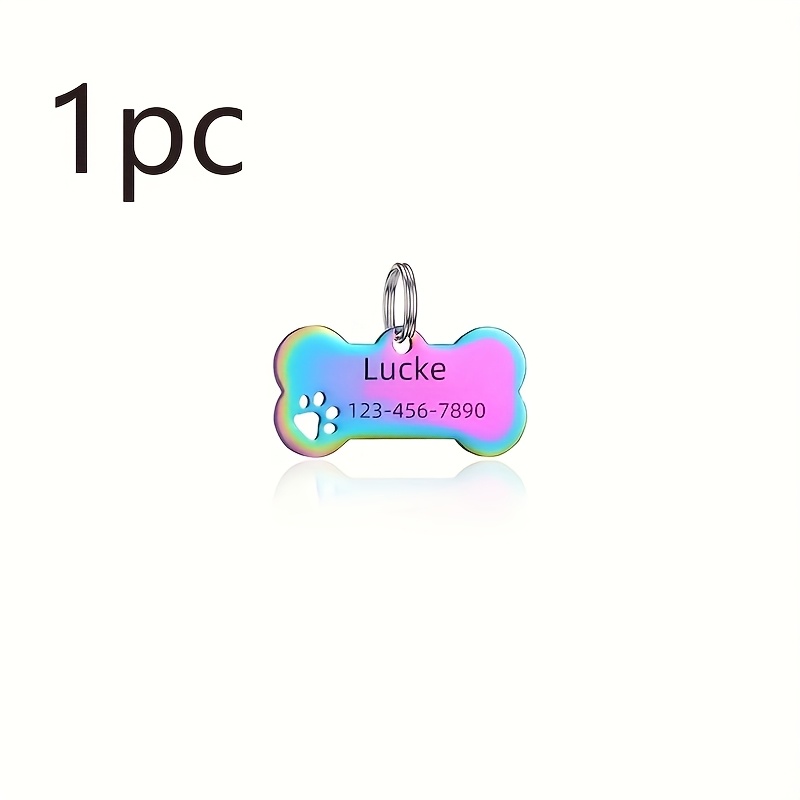 Customized Personalized Dog Tag, Durable Stainless Steel Tag