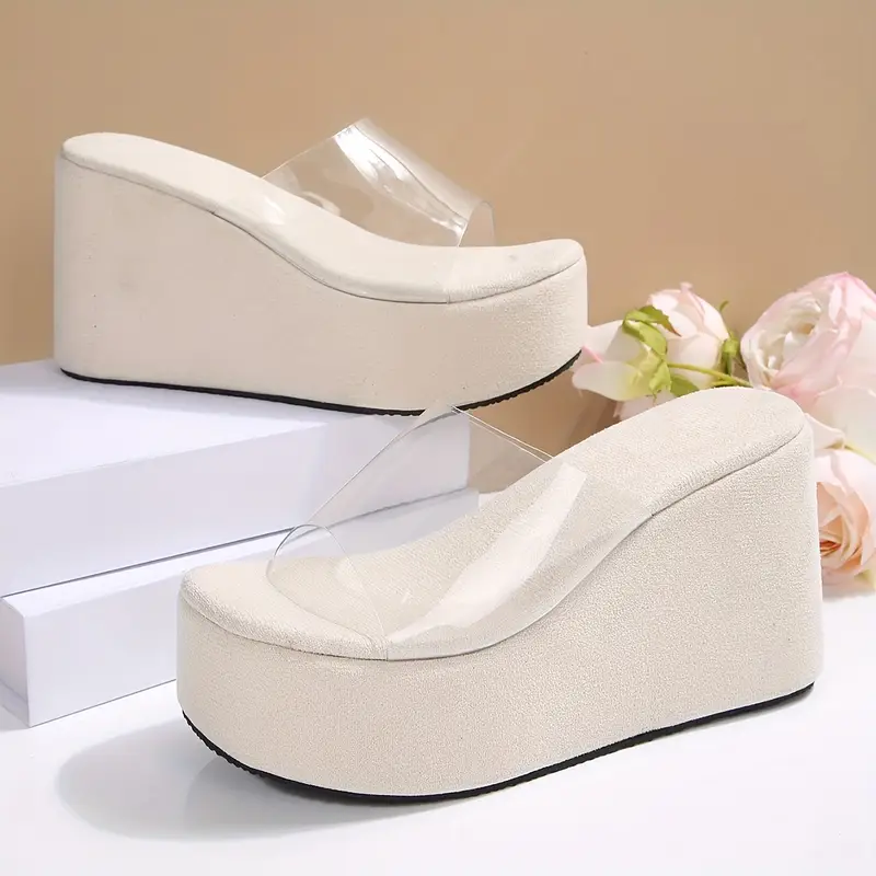 women's platform slide sandals thick Temu United Arab Emirates