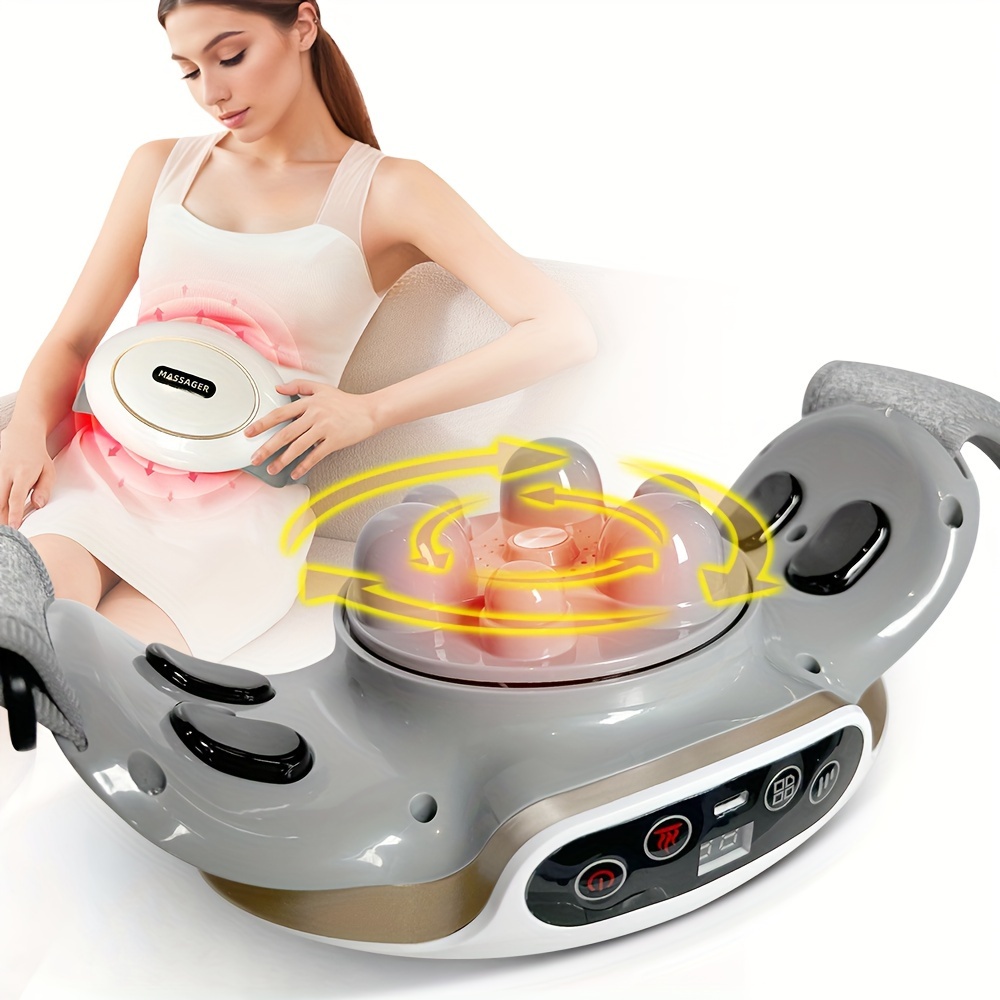

Automatic Abdominal Massager, Electric Stomach Massager, Electric Stomach Machine For Flattening Belly, Multiple-use For Waist And Abdomen, Back, Neck And Legs, 3 Modes For Home Or Office Use