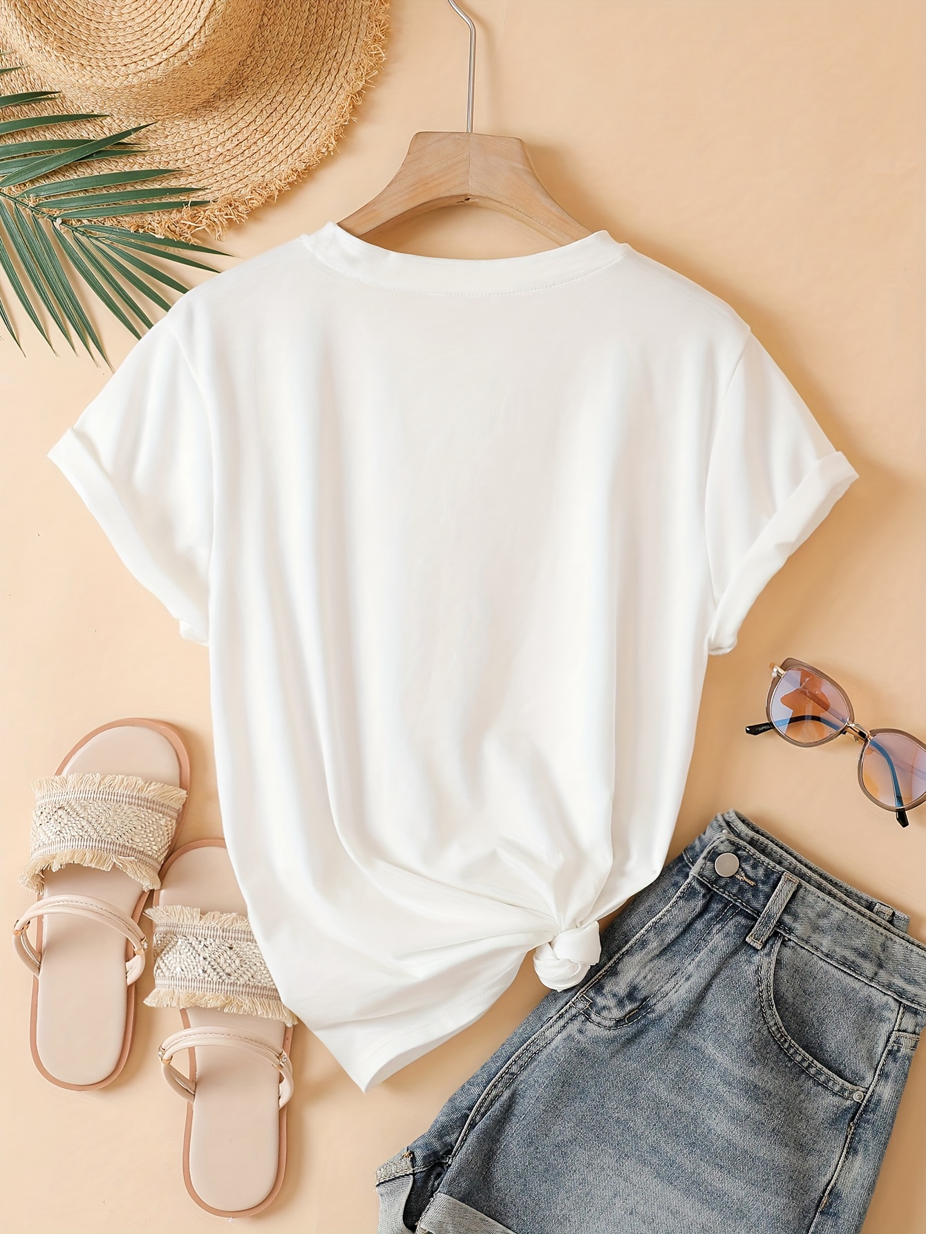 dragonfly pattern print v neck t shirt womens casual short sleeve   polyester fiber suitable for   and outdoor activities   summer autumn womens clothing white 1