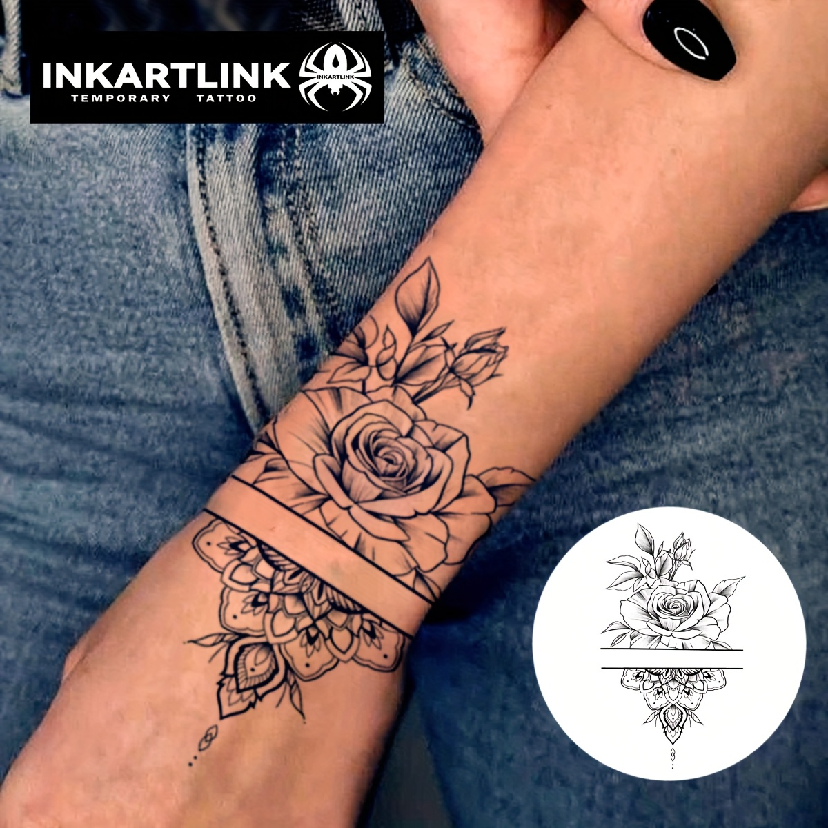 Image of Inkartlink Technology Tattoos, Semi-permanent Tattoos, Floral Designs, Arm Tattoos, Tattoos, Temporary Tattoos, Fake Tattoos, Waterproof, Authentic Tattoo , Plant Tattoos