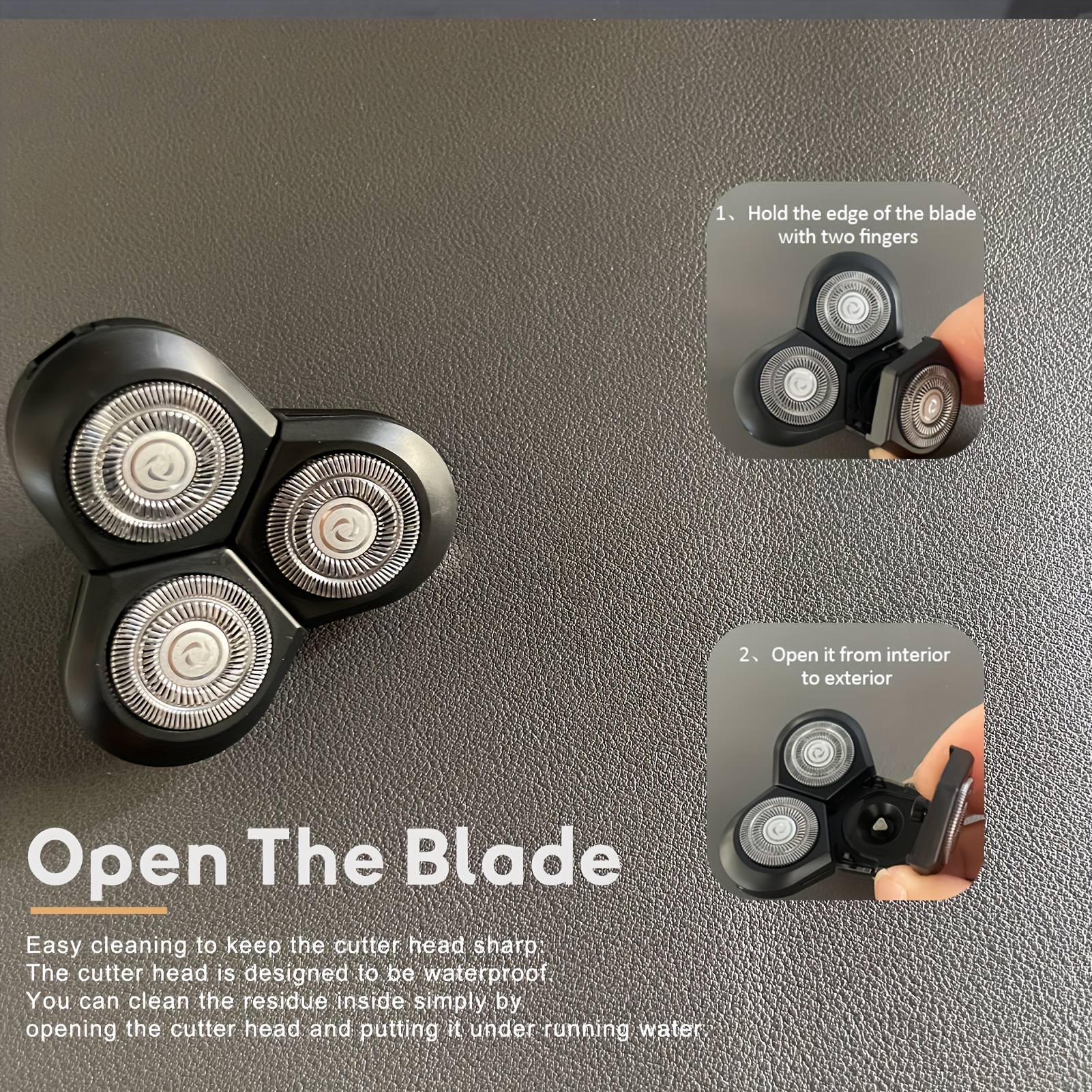 TEMU Replacement Blades With 3 Blades For Electric Shavers - Fits Most Razors , Provides Smooth And Comfortable Shaving