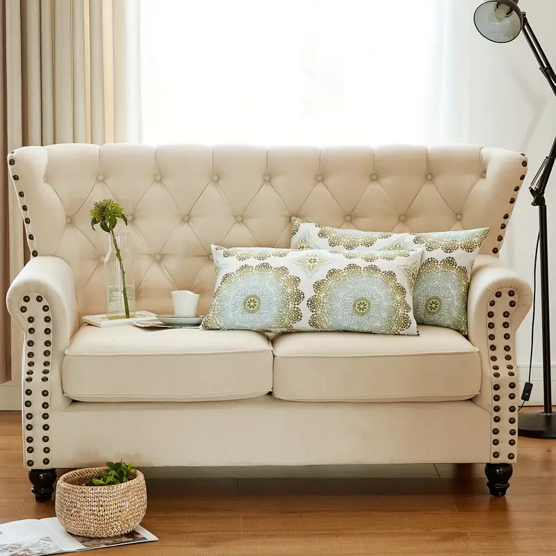 2pcs printed soft decorative throw pillow covers set with double sided no insert stylish cushion cover for sofa couch chair living room bedroom decor Product details 2