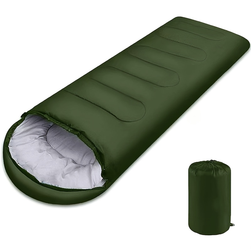 6-Color Options, 1-Person Camouflage Envelope Sleeping Bag - Insulated Zipper Closure, Compact & Lightweight Design for Outdoor Camping Enthusiasts, Cold Weather Protection with Durable Synthetic Fabric