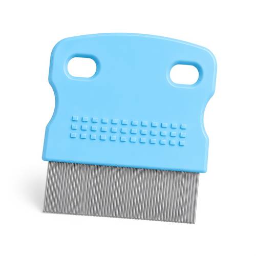 2 pack pet flea comb stainless steel teeth ergonomic grip grooming tool for removing fleas and loose hair from dogs cats and rabbits