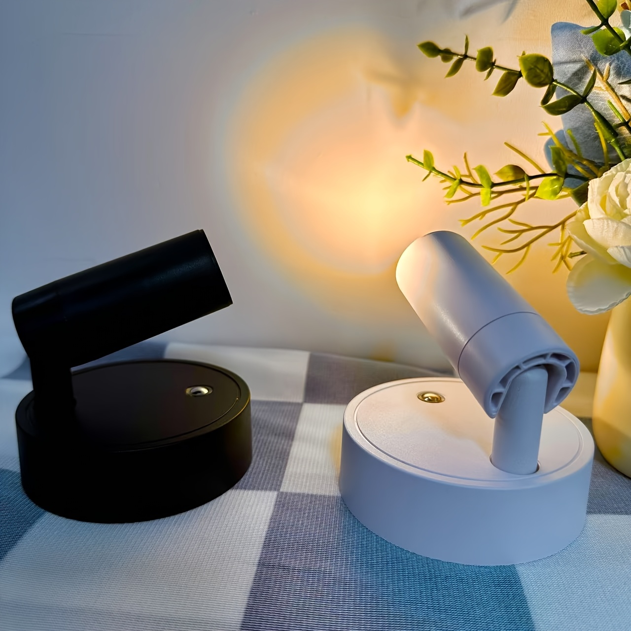 2 Wireless Magnetic Wall Lights with Rechargeable Batteries, No Drilling Required. Touch-controlled Bedside Lamps Suitable for Bedrooms, Reading, and Night Lights. Available in Warm/white/natural Light. Ideal for Decorating Bedside Areas, Living