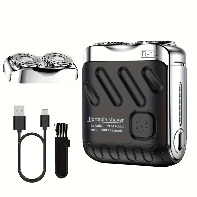 TEMU New Mini Version Electric Portable Floating Men's Electric Shaver, In , Clean Shaving, Usb Charging, Gift Option