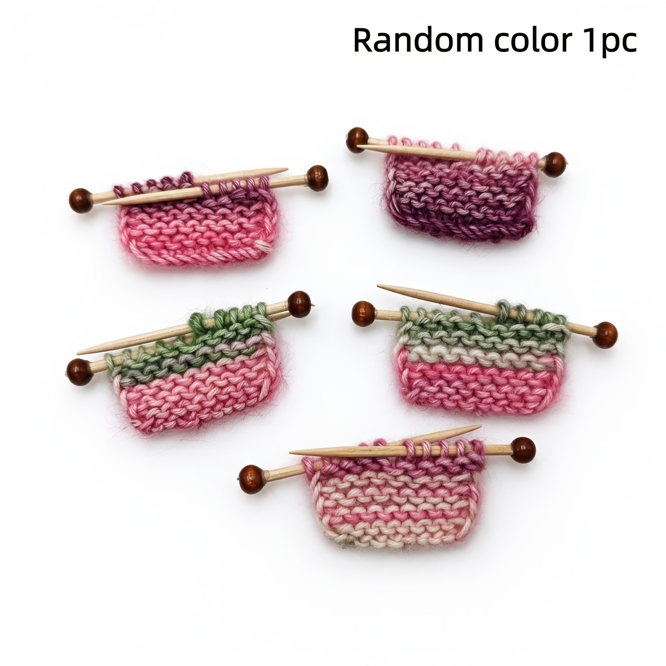 Image of Dollhouse Decoration, Random Color 1pc, Miniature Knitted Sweater Model With Thick Yarn, Simulated Hand-knitted Hair Needle, Scale Model Prop Accessory, Cottage Decor, Pocket-sized Scene Diy Parts
