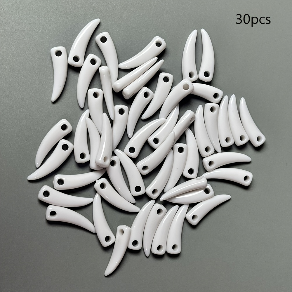 TEMU 30pcs Acrílico - Agujero Vintage Cuentas Colgante para Collar Aretes Materiales Cuentas y Surtidos de Cuentas