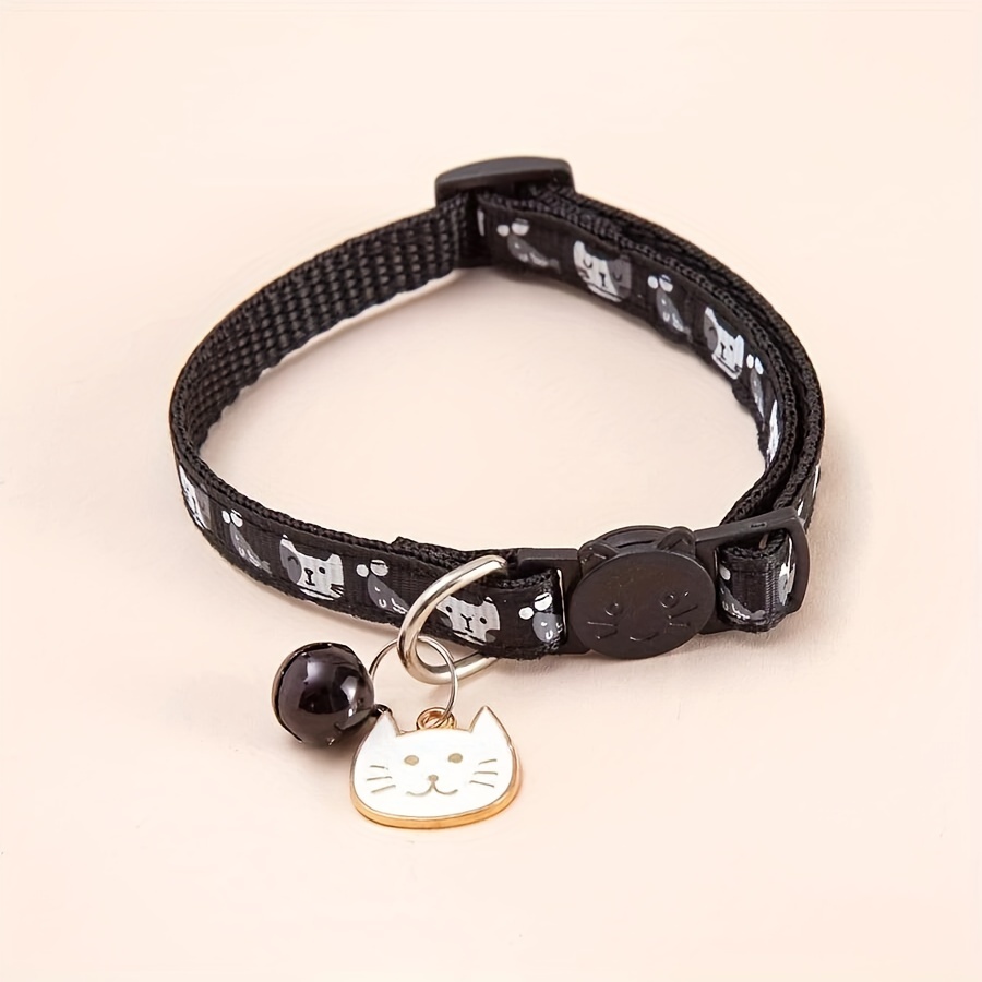 1 adjustable cat face pendant with anti choking safety clasp cat collar Product details 9
