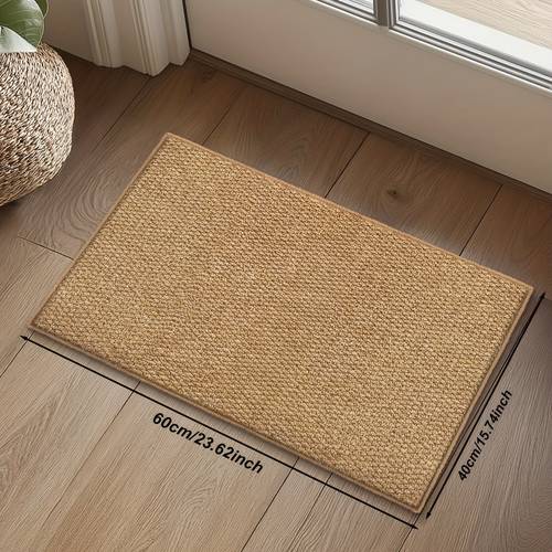 1pc imitation sisal pineapple pattern fabric entrance carpet indoor and outdoor entrance carpet practical entrance bedroom light decoration carpet easy to entrance hall entrance carpet holiday decorations