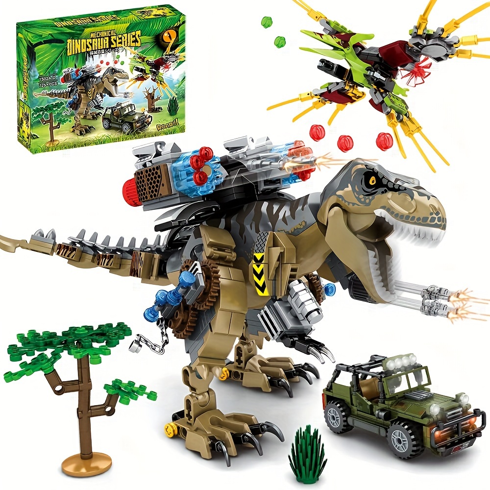 

Mesiondy Building Blocks Toys Set 725 Pcs, Dinosaur Park World, Birthday Gifts