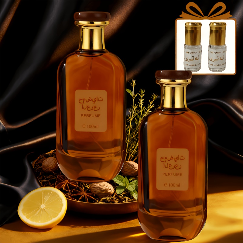 Image of Arabian Collection 100 Ml*2 + 3 Ml*2 - Men's Fragrance - Women's Fragrance - Notes, Unique , Boosting Fragrance For Any Occasion. For Yourself Or !