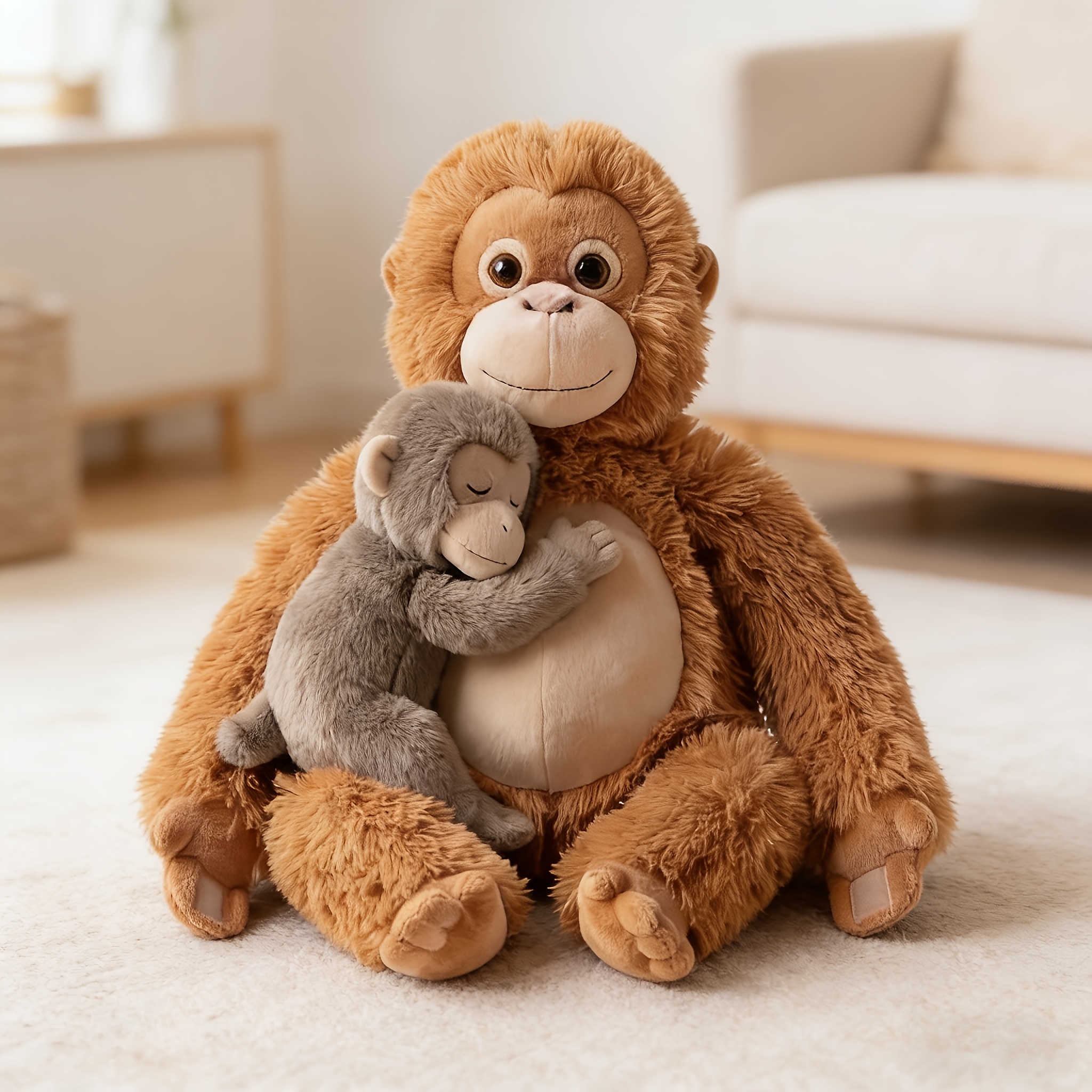 TEMU Adorable Cuddly Plush Pet Toy Set, Ultra Soft Warm Hugging Buddy, Companion For Dogs To Boredom