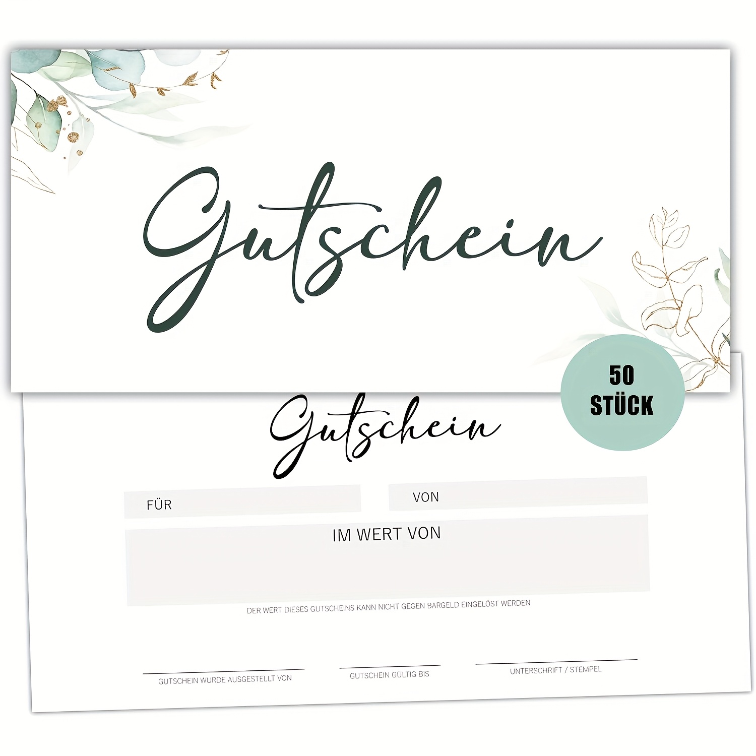 Image of 25 Magical Blank Vouchers To Fill Yourself Blank Voucher To Fill In As A Template For Massage, Cosmetics, Hairdressers And Voucher Templates Neutral And Elegant