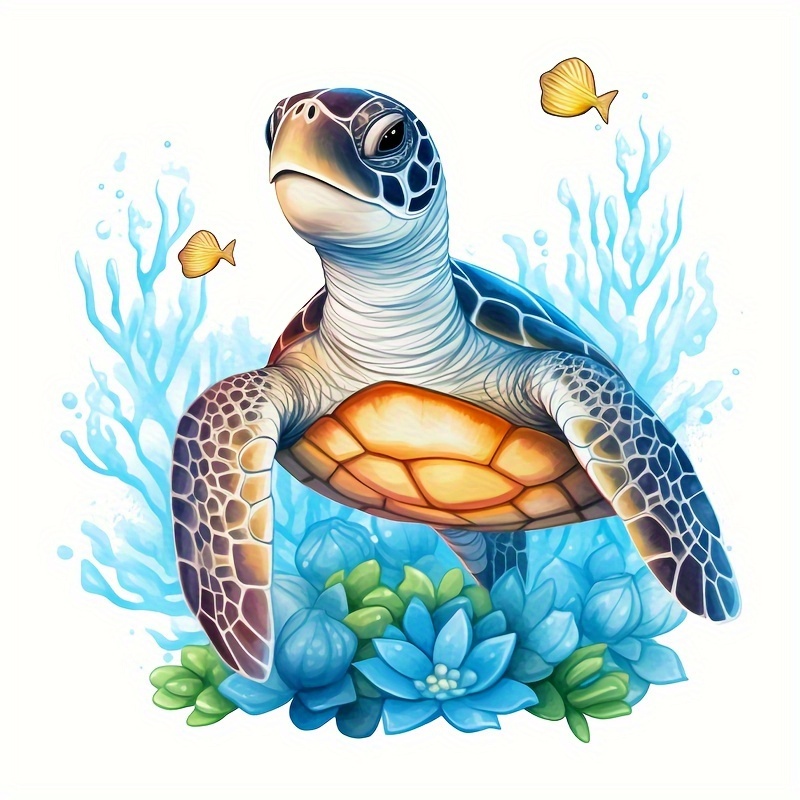 TEMU Turtle Toilet Lid Decal - Self-adhesive Bathroom & Window Sticker, Home Decor