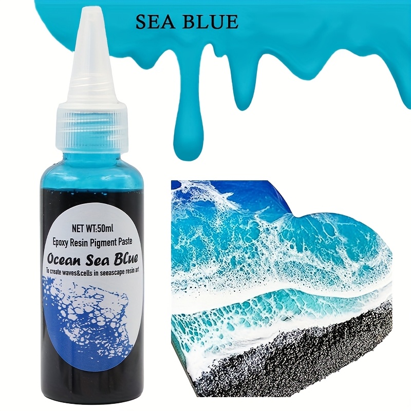 Image of 1pc 50ml Ocean Wave Resin Pigment High Concentration Oil Color Paste Dye, Fade-resistant For Resin Art And Diy Crafts
