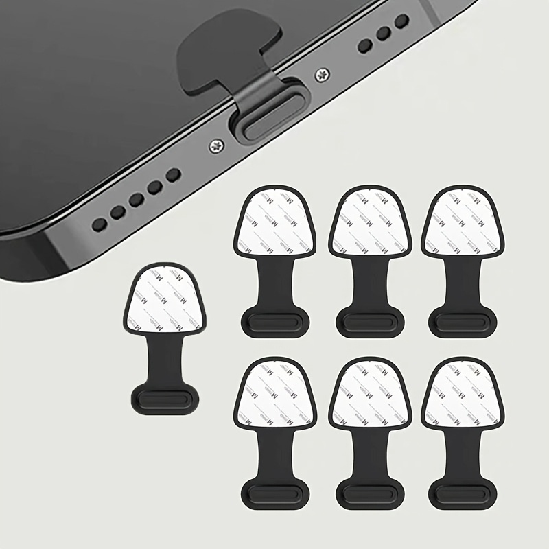TEMU Set da 7 tappi antipolvere antismarrimento, adatti per porte Type-C, prevengono l' di , accessorio per e del telefono, tappi a di , antigraffio