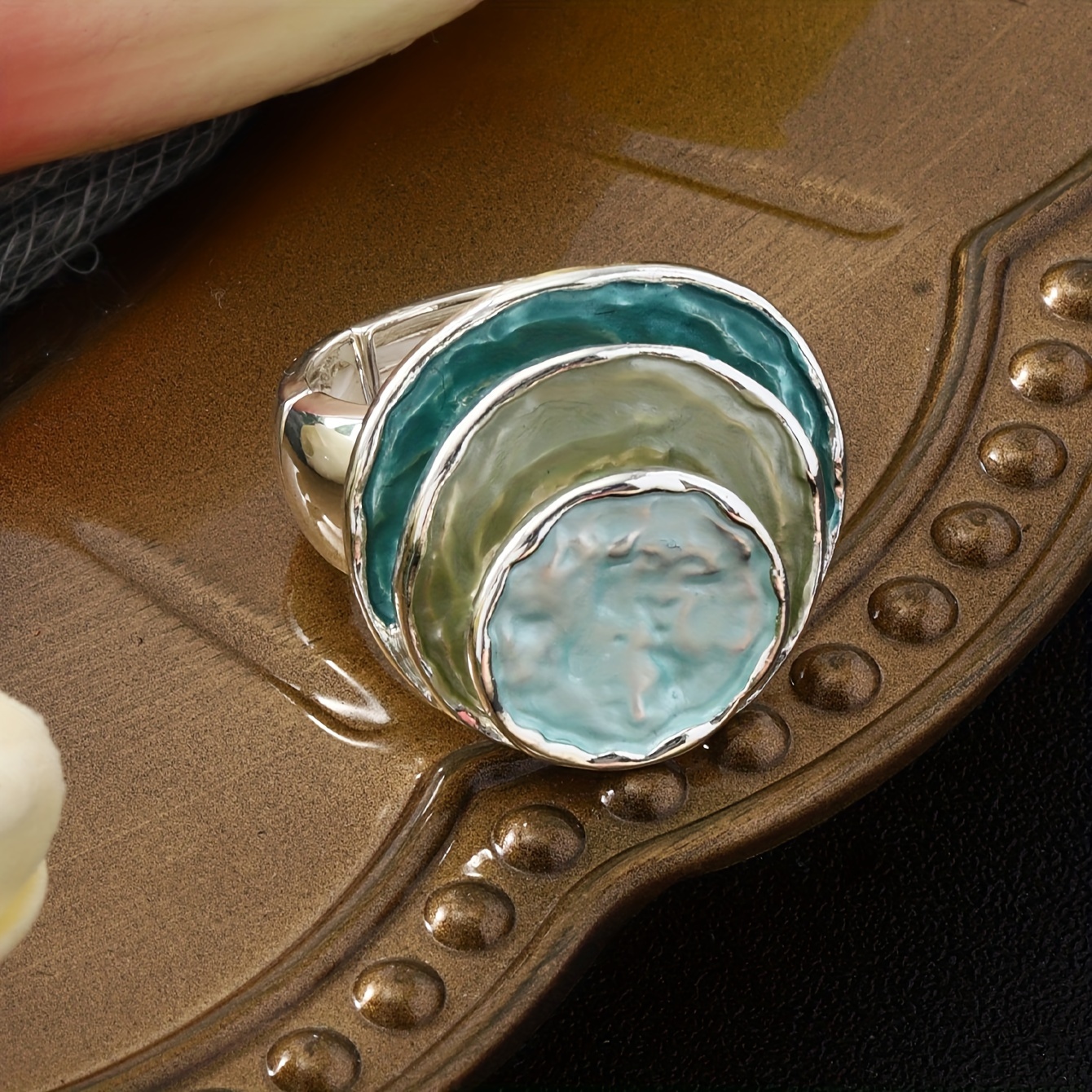 

Elegant & Luxurious Original Design Ring, Creative Unique Fashion Faux Jewelry, Chic Adjustable Ladies Ring With 2000s Aesthetic