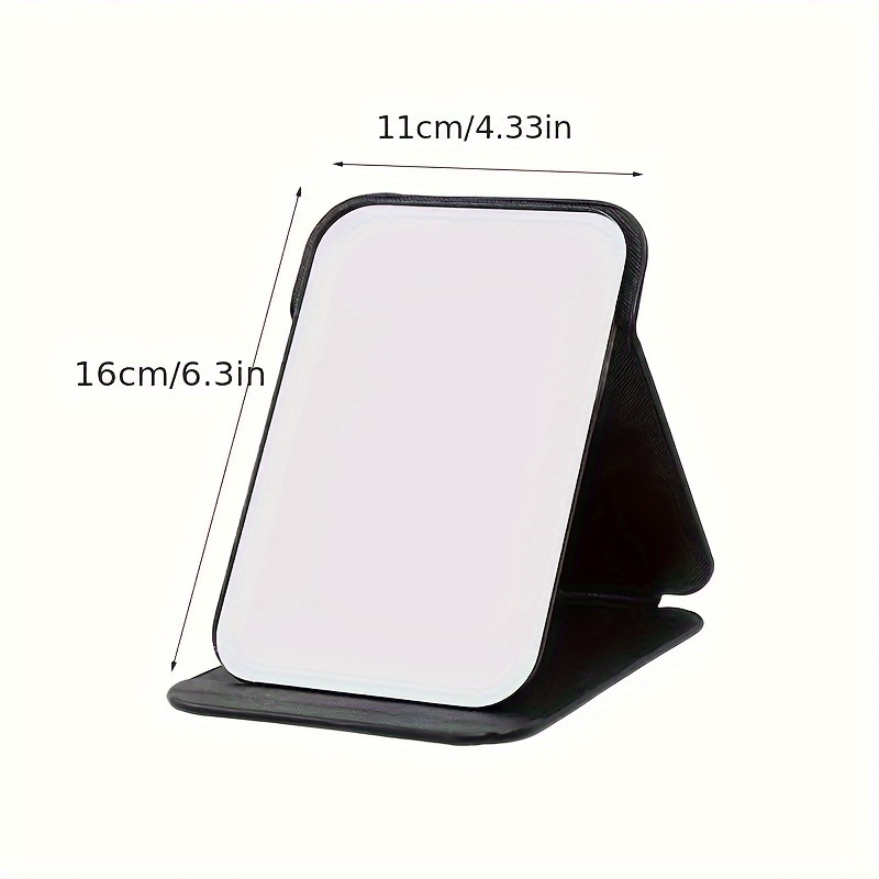 TEMU Portable Folding Makeup Mirror - -sided, Frame, For Dorms & Home Use