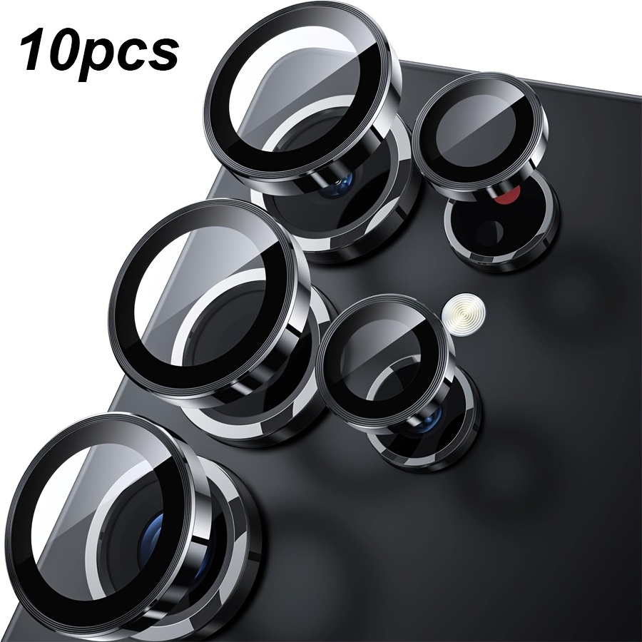 5/10pcs Camera Lens Protector Set For Galaxy S25 Ultra - 9h Shatterproof Tempered Glass, Aluminum , Ultra-thin & Case-friendly Camera Cover