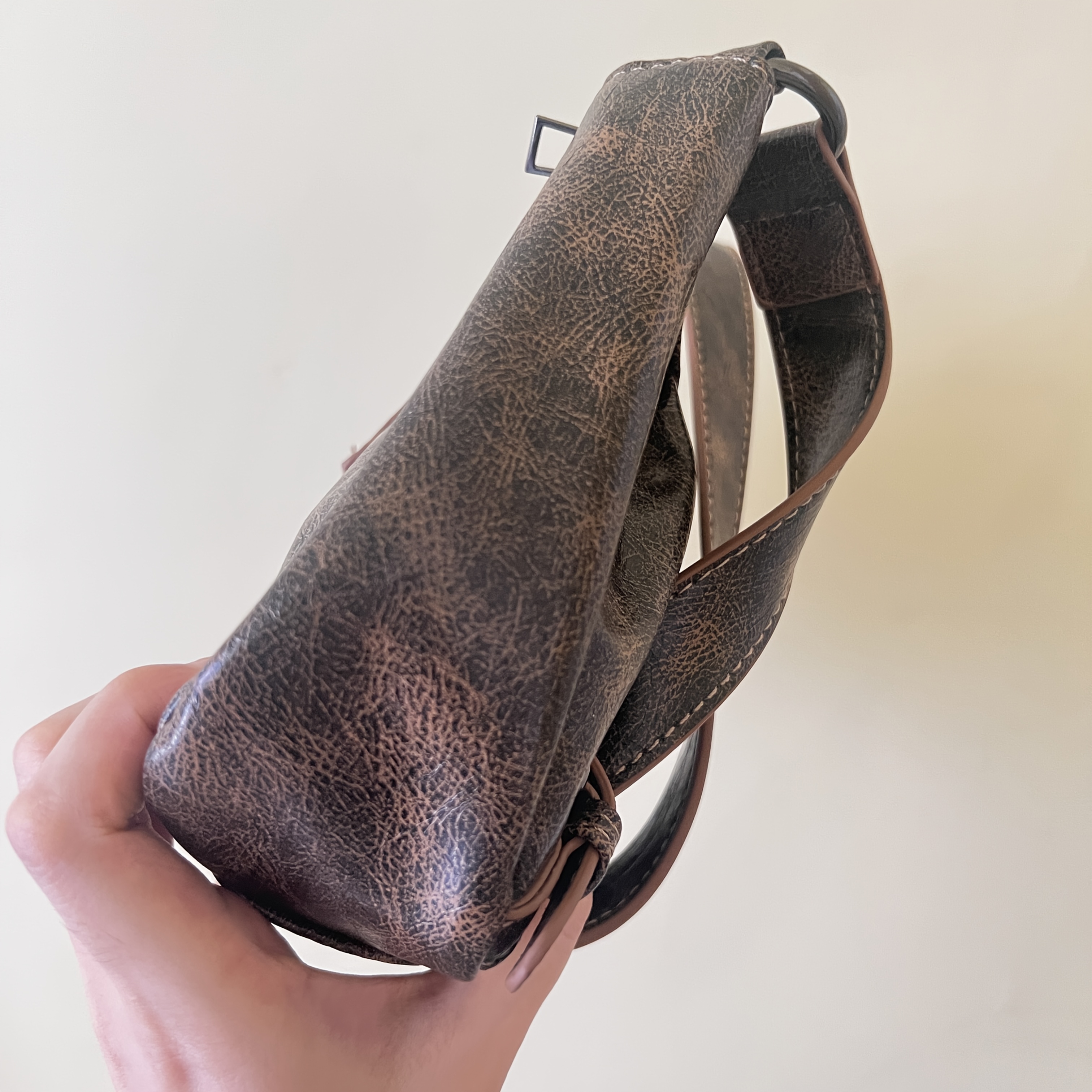 Fashion Vintage Bag, Versatile Vintage Crescent Bag, Pleated Baguette Bag, Y2k Shoulder Underarm Bag, Hot Bag