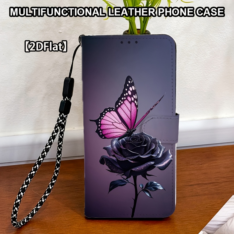 TEMU Phone Case - [2dflat] , Wallet Protective Cover Magnetic Closure Full Coverage Anti-drop, Suitable For A57 5g/a37/a22 5g/a21s/a20s/a17/a16/a15