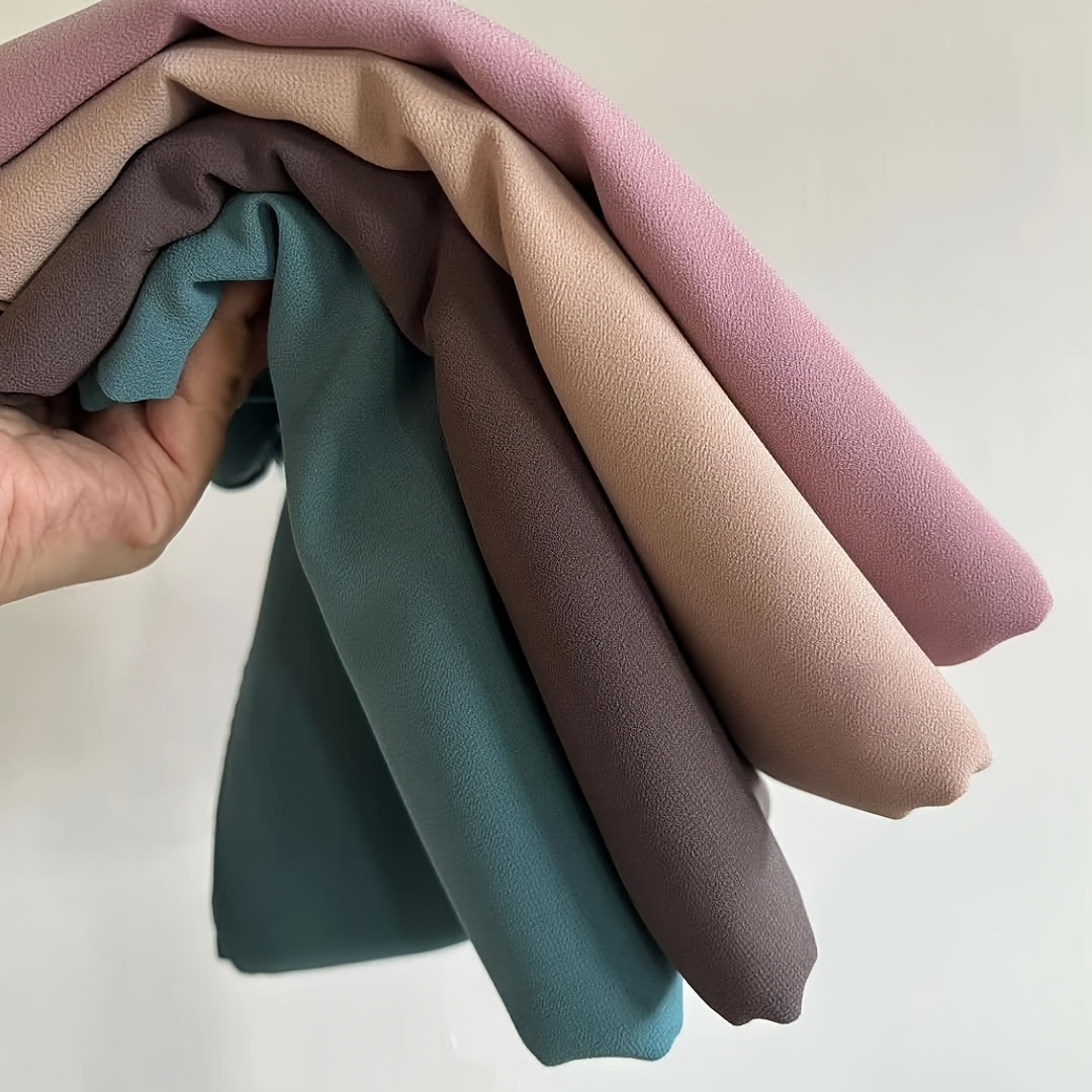 4pcs/set Women' Color Chiffon Headscarves, Packed In Opp Bag