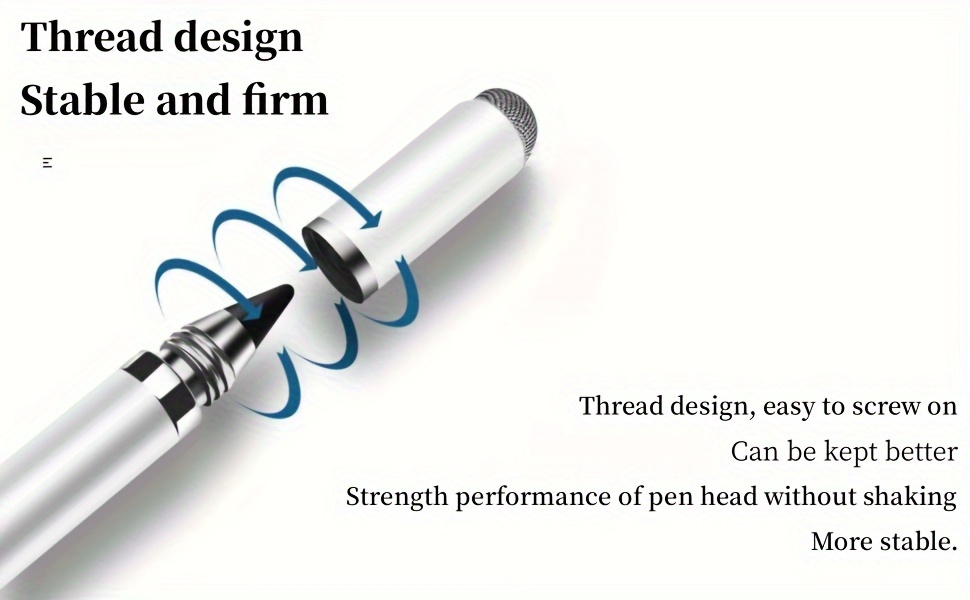 Touch Screen Stylus, 3-in-1 High Precision Universal Stylus, Suitable for iPad iPhone Tablet Galaxy All-Capacitive Touch Screen