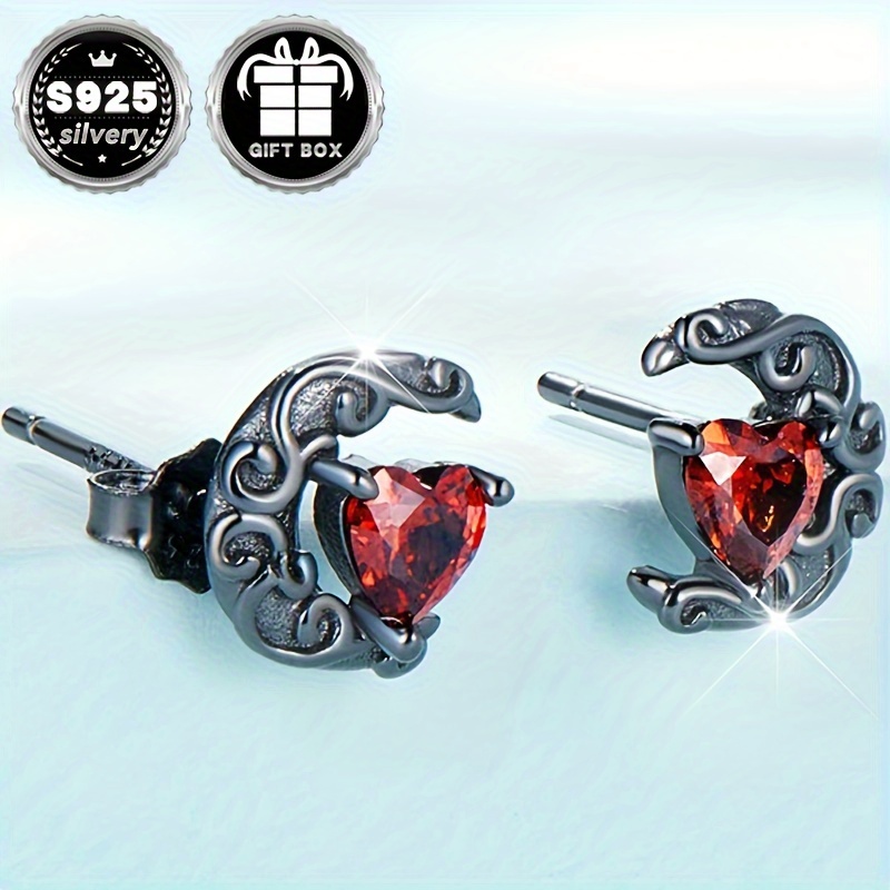 Low Allergy Dark Night Earrings Gothic Halloween Party Earrings