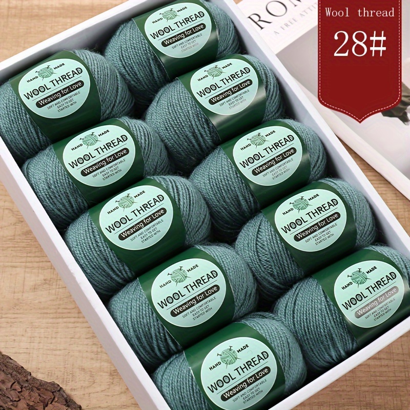 10pcs australian wool yarn about 500  balls per pack   thickness easy to knit soft and warm suitable for crocheting sweaters coats vests shawls scarves hats and   diy knitwear