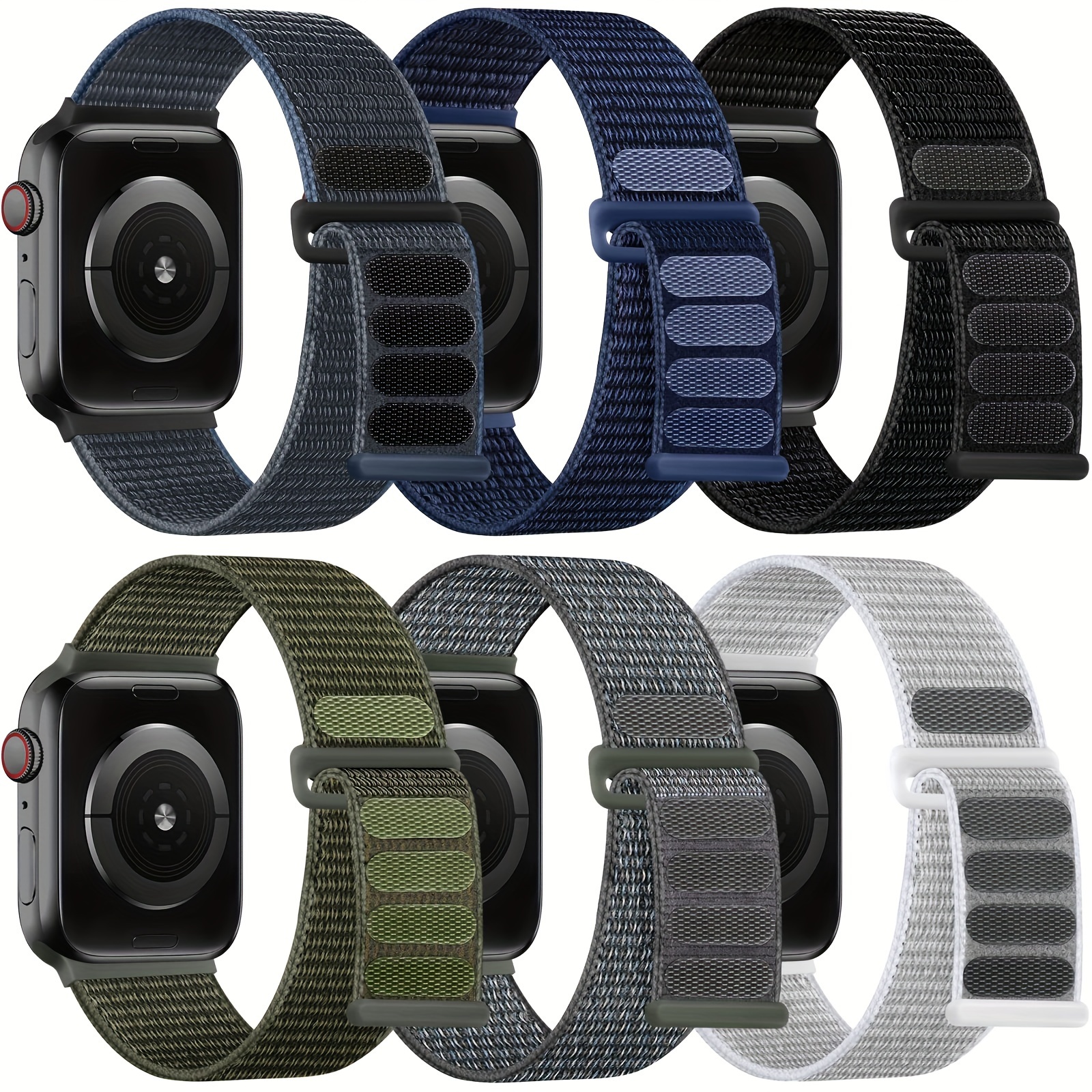 

(6pcs)compatible With Apple Watch Bands 38mm 40mm 41mm 42mm 44mm 45mm 49mm For Iwatch Series 6 5 4 3 2 1