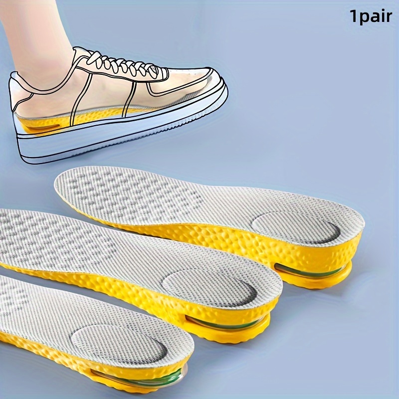 TEMU Your Height & : 1 Of Insoles For - , -absorbing Tpu Inserts Adjustable Height