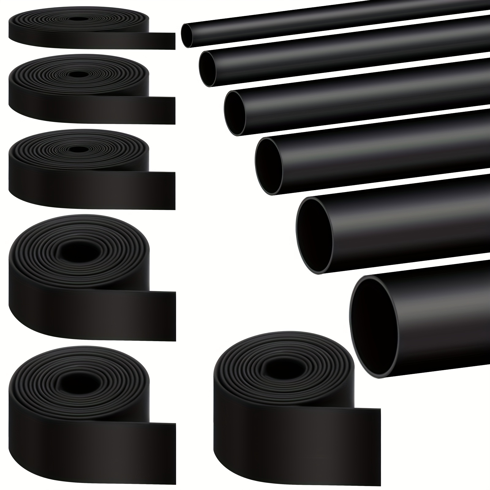 TEMU 6 Roll 10 Shrink Tubing Roll 1/4 3/8 1/2 Inch Shrink Tubing 3:1 Industrial Marine Grade Adhesive Lined Wrap Tube, Insulation Sealing